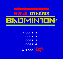 Super Dyna'mix Badminton screenshot 3 for Famicom